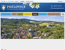 Tablet Screenshot of pozlovice.cz